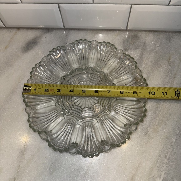 Anchor Hocking Glass 896 Clear Deviled Egg Plate - Picture 6 of 6